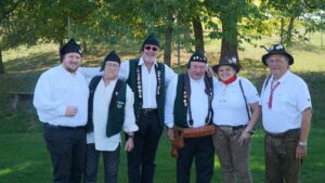 Die Abordnung der Schwarzen Jäger in Adersbach