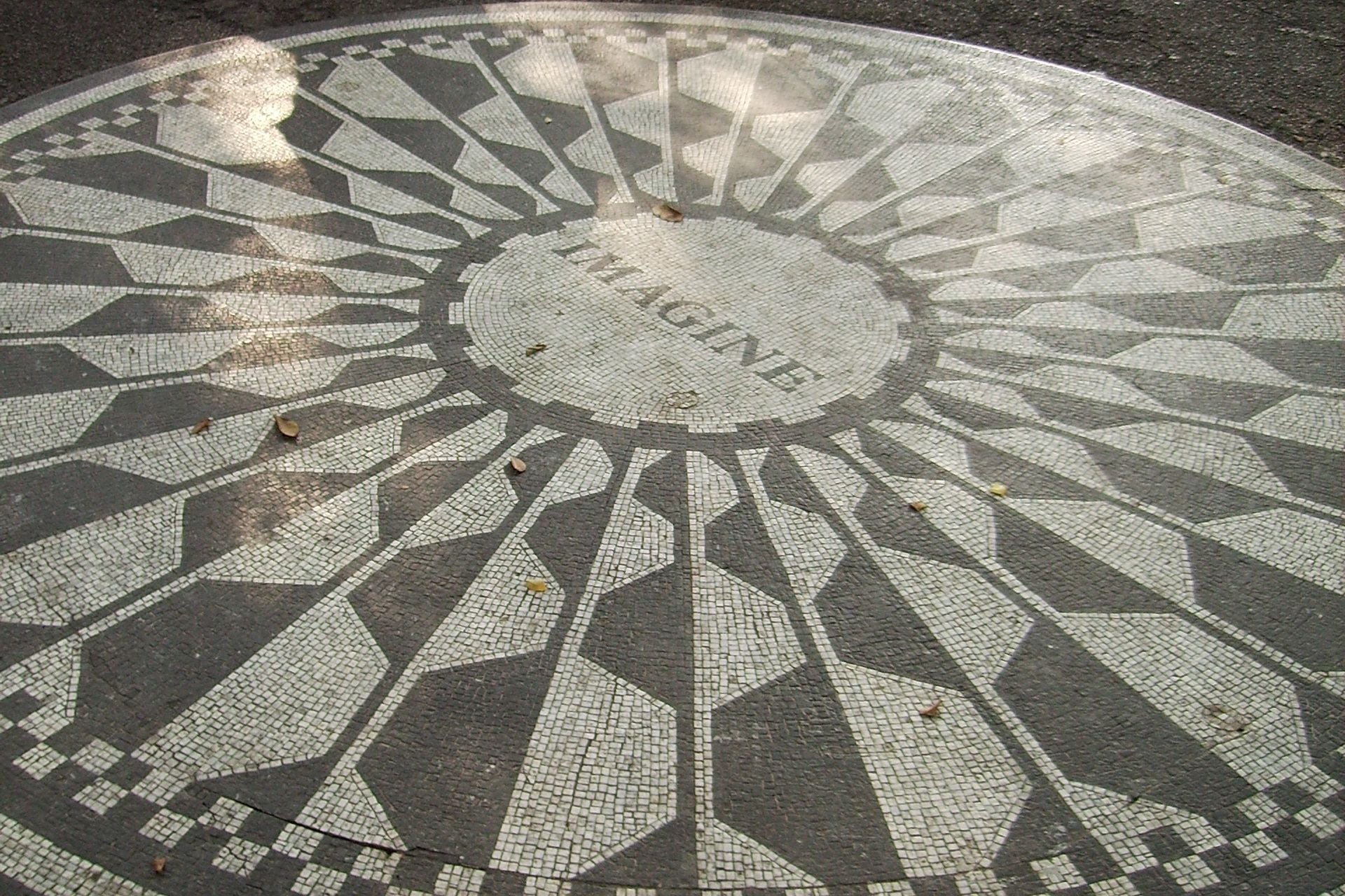 Das Imagine-Mosaik in den Strawberry Fields